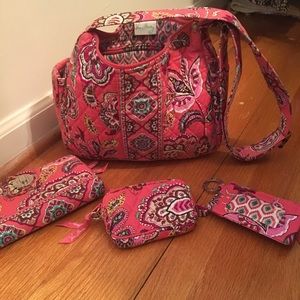 Authentic Vera Bradley Purse with matching wallet